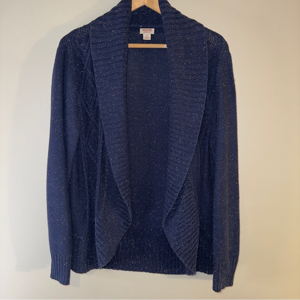 Mossimo Supply Co. Deep Blue/Speckled Cardigan